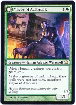 MAYOR of AVABRUCK // HOWLPACK ALPHA X1 MAGIC MTG INNISTRAD MINT/NM (M/NM) 2011 - Image 1