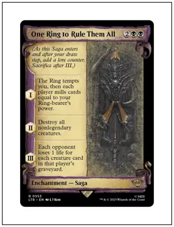 1x One Ring To Rule Them All, Showcase Scrolls, LOTR, Magic MTG NM - Image 1