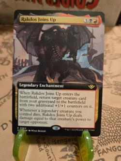 MTG Rakdos Joins Up Outlaws of Thunder Junction Regular Extended Art Rare NM - Image 1