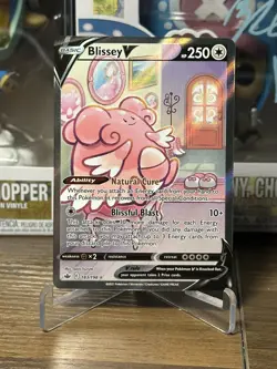Blissey V Alternate Full Art 183/198 Swsh06 Pokemon Chilling Reign Holo NM/M - Image 1