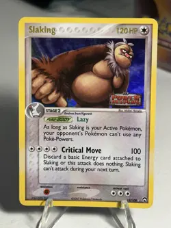 Slaking 13/108 Ex Power Keepers Holo Rare Stamped Pokemon - Image 1