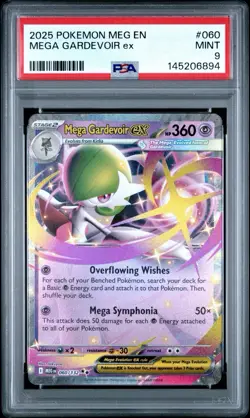 Pokemon TCG Mega Gardevoir EX Mega Evolution PSA 9 Mint - Image 1