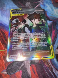 Pokemon 2019 Red and Blue Sun and Moon Cosmic Eclipse Card 234/236 NM Condition - Image 1