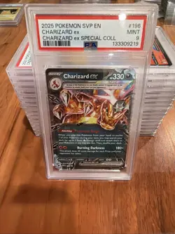 2025 POKEMON SVP EN-SV BLACK STAR PROMO #196 CHARIZARD EX PSA 9 - Image 3