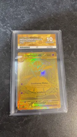 Pokemon TCG Mega Gardevoir Ex Gold 187/132 Mega Hyper Rare Mega Evolution ACE 10 - Image 1