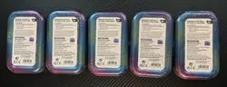 Pokemon Prismatic Evolutions Lot of 5 Mini Tins - Sealed - Image 2