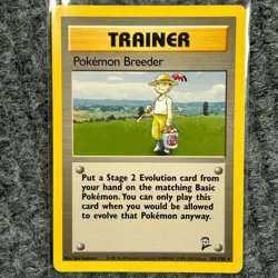 Vintage Pokemon Base 2 Pokemon Breeder 105/130 Rare NM/Mint WotC - Image 1