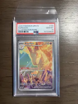 Pokemon TCG Rapidash 189/182 Destined Rivals PSA 10 - Image 1
