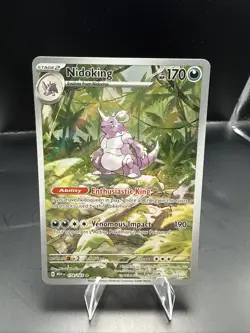 Pokemon TCG 151 Nidoking 174/165 SiR Illustration Rare Full Art Scarlet Violet - Image 1