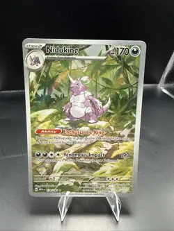 Pokemon TCG 151 Nidoking 174/165 SiR Illustration Rare Full Art Scarlet Violet - Image 2