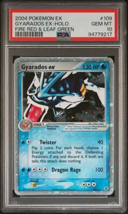 2004 POKEMON EX FIRE RED & LEAF GREEN #109 GYARADOS EX-HOLO PSA 10 - Image 1
