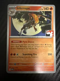 Pokemon Infernape 33/167 Twilight Masquerade Play Stamp NM - Image 1