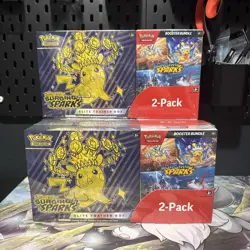 Pokemon TCG Surging Sparks ETB & Booster Bundle Costco Exclusive | New & Sealed - Image 1