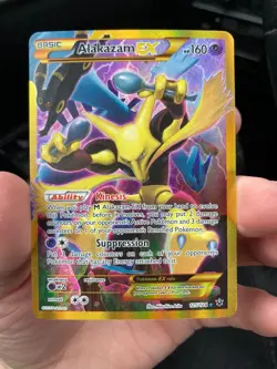 Pokemon Alakazam EX 125/124 Secret Rare Full Art Holo Fates Collide - Image 1
