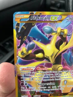 Pokemon Alakazam EX 125/124 Secret Rare Full Art Holo Fates Collide - Image 2