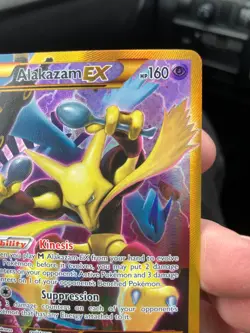 Pokemon Alakazam EX 125/124 Secret Rare Full Art Holo Fates Collide - Image 3