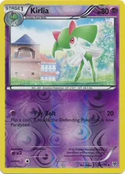Lightly Played Kirlia - 60/135 - Uncommon - Reverse Holo Pokemon Plasma Storm - Image 1
