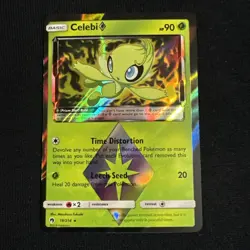 Celebi 19/214- Prism Star Lost Thunder Pokemon Ultra Rare Holo - Image 1