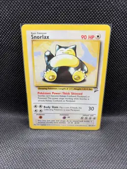 Pokemon Snorlax Base Set 2 2nd Second Edition Non Holo LP 30/130 - Image 1
