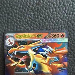 Pokemon TCG Mega Charizard Y ex #030 Me: Mega Evolution Black Star Promo - NM+ - Image 2
