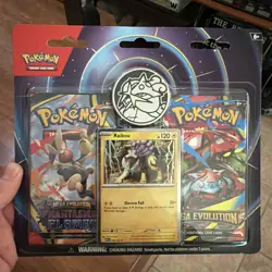 Pokemon TCG Two Pack Blister With Raikou Promo Phantasmal & Mega ev mint - Image 1