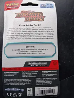 Pokemon Destined Rivals Blister-Eevee Promo-Factory Sealed - Image 2