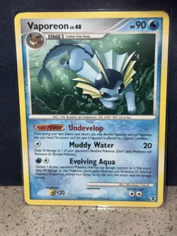 Vaporeon 34/111 Rising Rivals Rare Regular Stage 1 Pokemon 90 HP English - Image 1