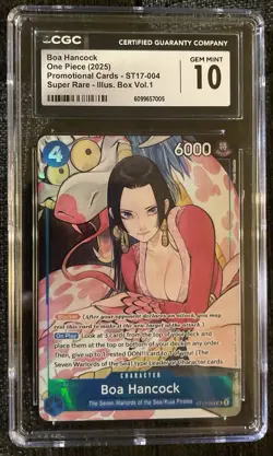 2025 One Piece Boa Hancock Illustration Box Vol.1 ST17-004 Promo CGC 10 - Image 1