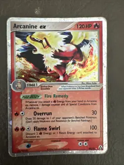 Pokemon TCG Arcanine EX Holo Rare Legend Maker Series Card #83/92 - Image 1
