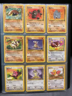 Jungle and Fossil Pokemon Cards Bundle No Duplicates Vintage 1999 WOTC - Image 1