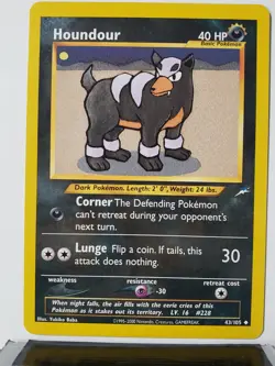 Houndour 43/105 - NM - Neo Destiny Pokemon Card - Yukiko Baba Art - Image 1