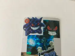 1996 Japanese Vending Pokemon Sticker Card #26 Gengar Onix,Ditto - Image 2