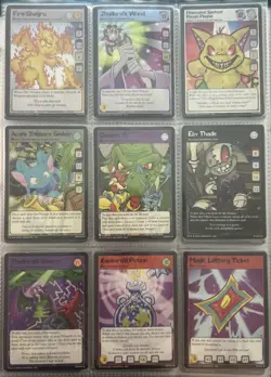 Neopets TCG 2003 Base Set WOTC Lot – 219 Cards – 98 Unique Neopets Base Set - Image 3