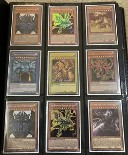 Yugioh Binder Collection Blue-Eyes White Dragon, Dark Magicians Cards 1st/unl - Image 1