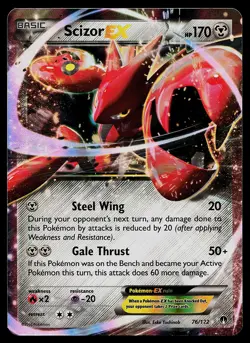 Pokemon Card - Scizor EX Holo XY - BREAKpoint 76/122 Ultra Rare - Image 1