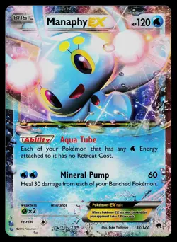 Pokemon Card - Manaphy EX Holo XY - BREAKpoint 32/122 Ultra Rare - Image 1