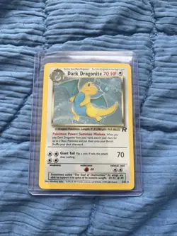Pokemon TCG Dark Dragonite Holo Rare Card - Image 1