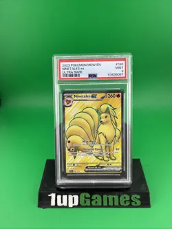 Pokemon Ninetales EX TCG Full Art Rare Card 186/165 Scarlet & Violet 151 Psa 9 - Image 1