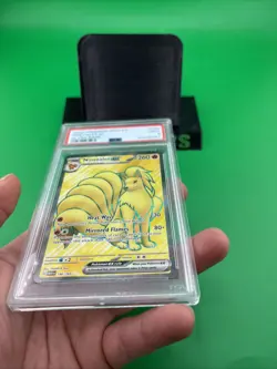 Pokemon Ninetales EX TCG Full Art Rare Card 186/165 Scarlet & Violet 151 Psa 9 - Image 4