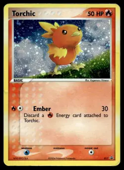 Torchic EX Deck Tin #17 Pokemon Card Promo 50 HP Moderately Played EL - Image 1