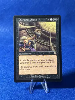 Phyrexian Arena Apocalypse 2001 Magic MTG Original Art Rare Black Enchantment LP - Image 1