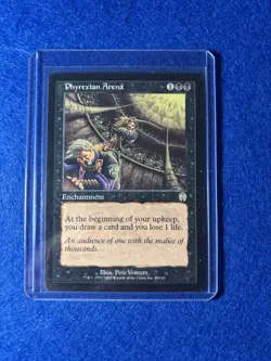 Phyrexian Arena Apocalypse 2001 Magic MTG Original Art Rare Black Enchantment LP - Image 5