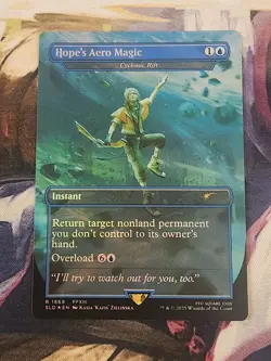 MTG Secret Lair - Final Fantasy - Cyclonic Rift / Hope's Aero - English FOIL NM - Image 1
