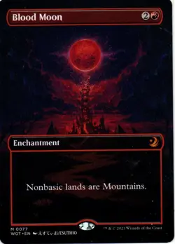 MTG: Eldraine: Enchanting Tales: Anime Borderless Blood Moon: LP Condition - Image 1
