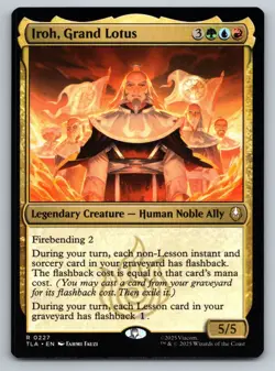 MTG Iroh, Grand Lotus Normal R Avatar: The Last Airbender (TLA) 227 NM Magic - Image 1