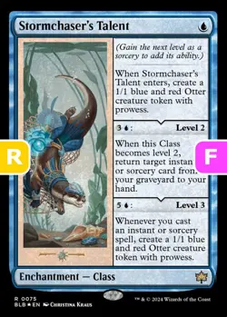 MTG Stormchaser's Talent Bloomburrow Rare Enchantment Class *Foil* NM - Image 1