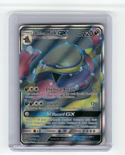 Alolan Muk GX (Full Art) SM - Burning Shadows Ultra Rare,Holo Pokemon NM - Image 1