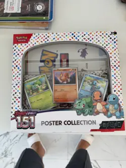 Nintendo Pokemon TCG Scarlet & Violet 151 Poster Collection Box - 3 Packs 820650873164 - Image 1