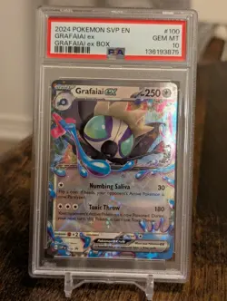 2024 POKEMON SVP EN-SV BLACK STAR PROMO GRAFAIAI EX BOX #100 GRAFAIAI EX PSA 10 - Image 1