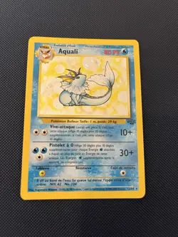 Aquali - French Pokemon TCG Vaporeon Jungle 12/64 Holo Unlimited LP+ - Image 1